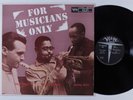 STAN GETZ DIZZY GILLESPIE SONNY STITT For Musicians Only VERVE LP VG+/VG++