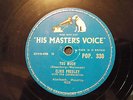 78rpm-ELVIS PRESLEY-TOO MUCH/PLAYIN FOR KEEPS-HMV 330