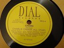 78rpm CHARLIE PARKER ALL STARS Cheers / Carving the Bird DIAL 1013