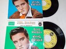 ELVIS PRESLEY RARE deux  FRENCH EP s 1958 BOF KING CREOLE RCA 75.474