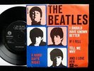 THE BEATLES A Hard Days Night EP 45/PS 1st Press Danish Parlophone GEP 8920 EX+