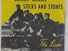 LIONS: Skinny Minnie / Sticks And Stones 45 (Denmark, w/ VG+ PS) Rock & Pop