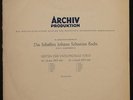 ENRICO MAINARDI - J.S. Bachs - Ultra RARE LP - Archiv Produktion