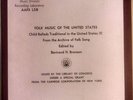Child Ballads Traditional Folk in The United States LP Org Library Of Congress