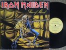 IRON MAIDEN PIECE OF MIND LP MADE IN BRAZIL ORIGINAL & RARE 2nd PRESSING 1985
