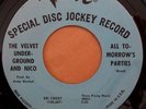 * VELVET UNDERGROUND All Tomorrow's Parties PSYCH WARHOL Verve Promo 45 HEAR