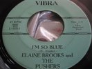 Hear Rare Garage Soul Rock 45 : Elaine Brooks & The Pushers   I'm So Blue  Vibra