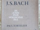 Paul TORTELIER - JS BACH six suites pour violoncelle RARE ASDF 217 / 219 EX/NM 