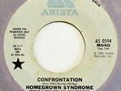 HOMEGROWN SYNDROME Confrontation 45 ARISTA 0594 boogie soul funk 7” VG++