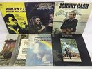 Johnny Cash LP Vinyl Record Lot: Holy Land Rock Island Line From Sea to Shining