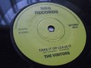 RARE UK Punk NRG Label The Visitors Take It Or Leave It / No Compromise
