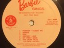 1961 BARBIE SINGS DEMONSTRATOR RECORD LP BY MATTEL TOYMAKERS *SUPER RARE* PROMO
