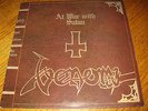 Venom-At war with Satan LP,Neat UK 1984,textured cover,G/F,text insert,megarar