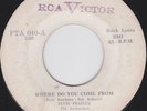 ELVIS PRESLEY - Where do you come from RCA PROMOTIONAL WHITE LABEL PERU 45