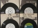 NEIL DIAMOND 3x Swedish SAMPLE / PROMO 45 + 1 standard 45. Sweden Metronome 45s