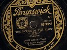 JOSH WHITE the house of the risin' sun/strange fruit 03749 brunswick 10