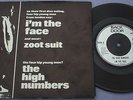 HIGH NUMBERS I'm The Face / Zoot Suit PIC SLEEVE REISSUE Who MOD FREAKBEAT 1960s