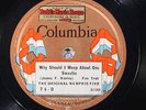 78 RPM -- The Original Memphis Five, Columbia 74, E+  Jazz