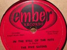 The Five Satins - In The Still Of The Night/ The Jones Girl 78rpm Record