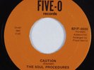 Crossover Soul Funk 45 SOUL PROCEDURES Caution FIVE-O NM HEAR