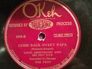 Okeh Truetone 8318 LOUIS ARMSTRONG HOT FIVE Georgia Grind/Come Back 1926  78 rpm