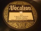 BLUES STOVEPIPE JOHNSON EARL HINES JIMMIE NOONE I Ain't Got Nobody VOCALION 1211