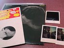 JOHN LENNON DOUBLE FANTASY LP W/ 45 SALES CARD + 3 PHOTOS IN FRONT OF DAKOTA NY