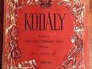 JANOS STARKER: KODALY Sonata For Unaccompanied Cello: Period SPLP 510: RARE