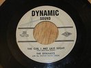 The DYNAMICS 45 The Girl I Met Last Night / Nobody's Going Out With Me RARE SOUL