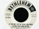 BILLY HAMLIN If You Ain't Got no Bread on Bethlehem Promo R&B Popcorn 45 Hear