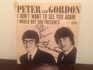 Peter and Gordon SIGNED 45 sleeve (1964):  Beatles Collectible