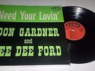 Don Gardner and Dee Dee Ford Need Your Lovin' LP Orig Fire Records Mono FLP 105