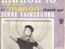Serge Gainsbourg Manon 70 New Delire Original Very Rare 45 Psych