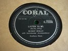 BUDDY HOLLY CRICKETS 78. LISTEN TO ME / I'M GONNA LOVE YOU TOO  CORAL EX+