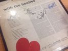 The Beatles 'with the Beatles' LP VALENTINES all 4 Signed Autographs MONO 33RMP