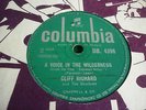 CLIFF RICHARD 78. A VOICE IN THE WILDERNESS / DON'T BE MAD AT ME COLUMBIA  VG+