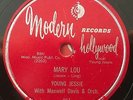 * YOUNG JESSIE Mary Lou/Don't Think I Will KILLER R&B ROCKER Modern 78 rpm HEAR