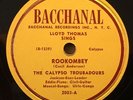 * LLOYD THOMAS & CALYPSO TROUBADOURS Rookombey/Big Confusion BACCHANAL 78 Hear