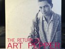 The Return of Art Pepper Jazz West JWLP-10 Orig Mono LP Deep Groove 1956 