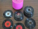 Disk-Go-Case Pink with 45 45 RPM Records All Listed Ronnie McDowell & Many More