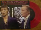 BING CROSBY & DAVID BOWIE Little Drummer Boy / Peace On Earth (Red vinyl)