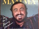 AUTOGRAPHED SIGNED by both LUCIANO PAVAROTTI and HENRY MANCINI - MAMMA lp
