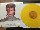 David Bowie - Aladdin Sane - spanish import yellow marble vinyl unplayed