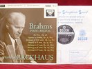 BRAHMS PIANO RECITAL  BACKHAUS  SXL 2222