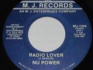 NU POWER Radio Lover/Once Upon A Time 45 rpm MODERN SOUL SYNTH BOOGIE FUNK RAP