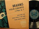 Gerhard Manke, Abendroth/Brahms Violin Concerto Urania MONO