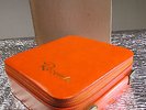MINT BOXED VINTAGE RETRO 1960-70 ORANGE SINGLES 45 VYNIL EPs ZIPPER RECORD CASE