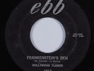 Halloween/R&B Rocker 45 HOLLYWOOD FLAMES Frankenstein's Den EBB HEAR