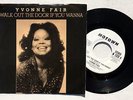YVONNE FAIR Walk Out The Door/ Say Yeah Yeah soul funk 45 on Motown M- WLP *HEAR