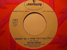 David Bowie Memory Of A Free Festival (Part 1 )/( Part 2 ) 1970 Promo Mercury